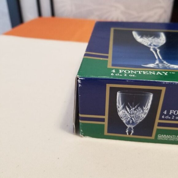 Cristal D'Arques - 1980's Fontenay Liquer Sherry Cordial Glasses - Set of 4 NIB - Picture 7 of 9